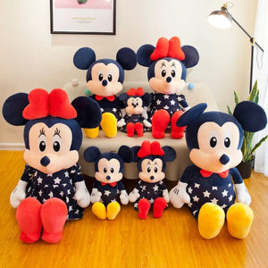 Planet Gates Disney Star Mickey Plush Toy Minnie Doll Large Couple Mickey Mouse Playing with Children's Pillow Doll Gifts
