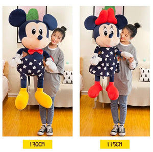 Planet Gates Disney Star Mickey Plush Toy Minnie Doll Large Couple Mickey Mouse Playing with Children's Pillow Doll Gifts
