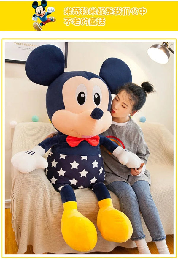 Planet Gates Disney Star Mickey Plush Toy Minnie Doll Large Couple Mickey Mouse Playing with Children's Pillow Doll Gifts