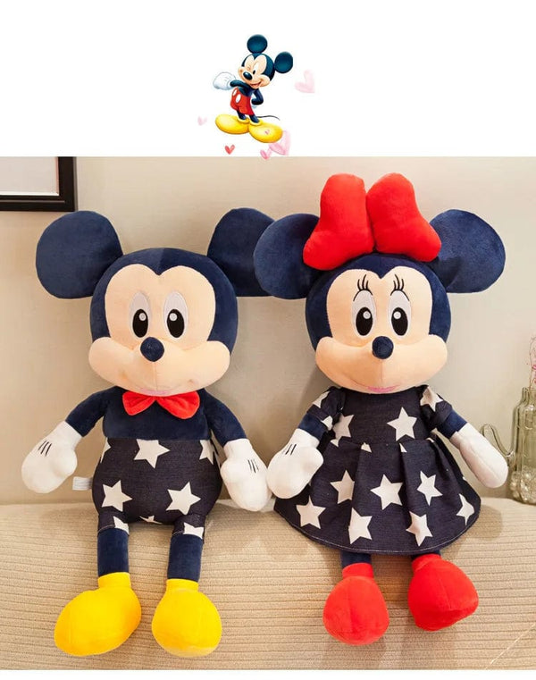 Planet Gates Disney Star Mickey Plush Toy Minnie Doll Large Couple Mickey Mouse Playing with Children's Pillow Doll Gifts