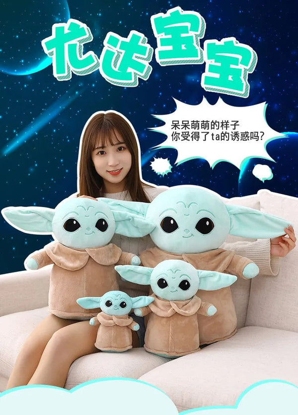Planet Gates Disney Star Wars Anime Yoda Plush Grogu Mandalorian Figure Yoda Baby Peluche Dolls Stuffed Cartoon Yoda Model Kid Toy Gifts