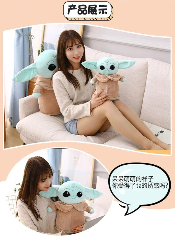 Planet Gates Disney Star Wars Anime Yoda Plush Grogu Mandalorian Figure Yoda Baby Peluche Dolls Stuffed Cartoon Yoda Model Kid Toy Gifts