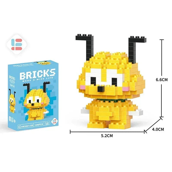 Planet Gates Disney Stitch Building Blocks Anime Kawaii Cartoon mini Action Children's Figures Blocks Bricks Assemble DIY Toys Gift for Kids