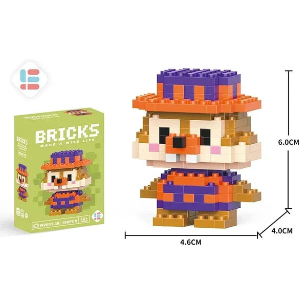 Planet Gates Disney Stitch Building Blocks Anime Kawaii Cartoon mini Action Children's Figures Blocks Bricks Assemble DIY Toys Gift for Kids