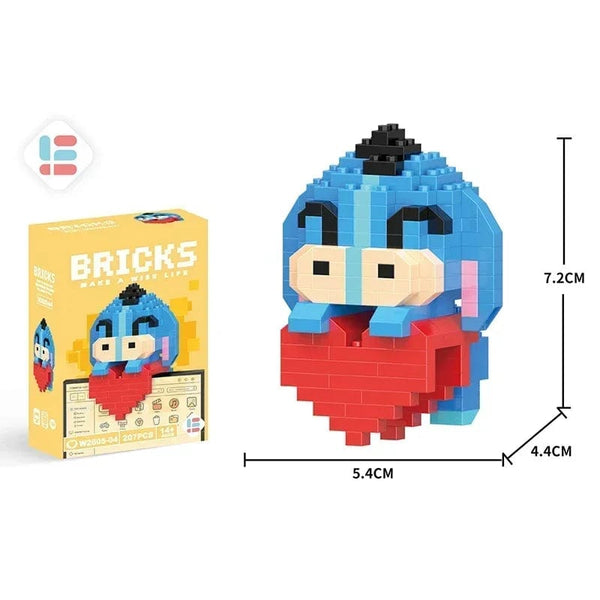 Planet Gates Disney Stitch Building Blocks Anime Kawaii Cartoon mini Action Children's Figures Blocks Bricks Assemble DIY Toys Gift for Kids