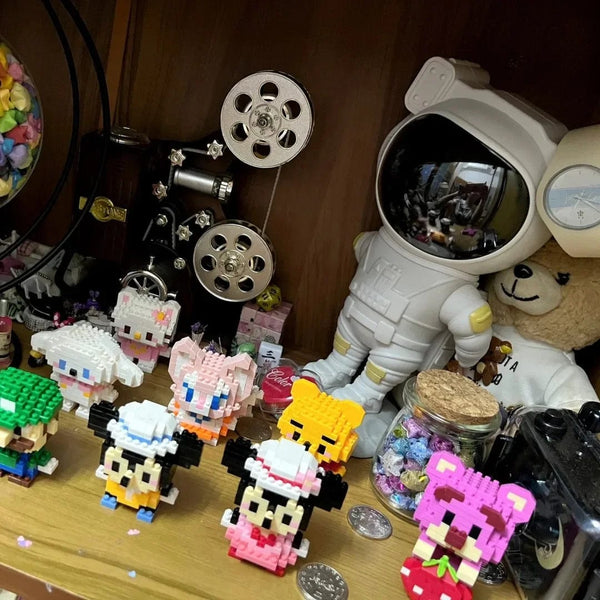 Planet Gates Disney Stitch Building Blocks Anime Kawaii Cartoon mini Action Children's Figures Blocks Bricks Assemble DIY Toys Gift for Kids