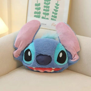 Planet Gates Disney Stitch Car Seat Belt Cover Neck Pillow Cartoon Anime Headrest Neck Support Universal Auto Plush Cute Interior Accessories