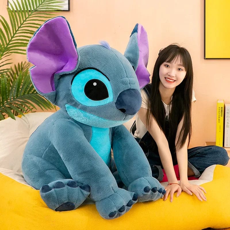 Planet Gates Disney Stitch Plush Toys Dolls Anime Stitch Sitting Stitch 45/60cm Cartoon Stuffed Doll Children's Comforting Pillow Kids Gifts