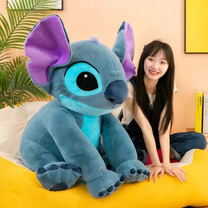 Planet Gates Disney Stitch Plush Toys Dolls Anime Stitch Sitting Stitch 45/60cm Cartoon Stuffed Doll Children's Comforting Pillow Kids Gifts