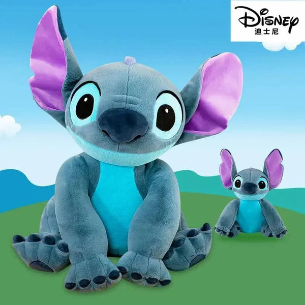 Planet Gates Disney Stitch Plush Toys Dolls Anime Stitch Sitting Stitch 45/60cm Cartoon Stuffed Doll Children's Comforting Pillow Kids Gifts