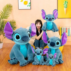 Planet Gates Disney Stitch Plush Toys Dolls Anime Stitch Sitting Stitch 45/60cm Cartoon Stuffed Doll Children's Comforting Pillow Kids Gifts