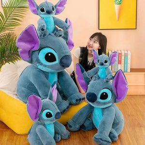 Planet Gates Disney Stitch Plush Toys Dolls Anime Stitch Sitting Stitch 45/60cm Cartoon Stuffed Doll Children's Comforting Pillow Kids Gifts