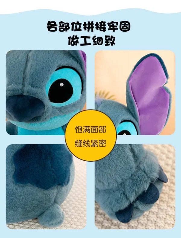 Planet Gates Disney Stitch Plush Toys Dolls Anime Stitch Sitting Stitch 45/60cm Cartoon Stuffed Doll Children's Comforting Pillow Kids Gifts