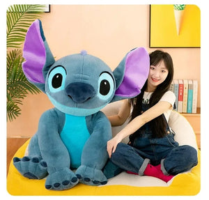 Planet Gates Disney Stitch Plush Toys Dolls Anime Stitch Sitting Stitch 45/60cm Cartoon Stuffed Doll Children's Comforting Pillow Kids Gifts