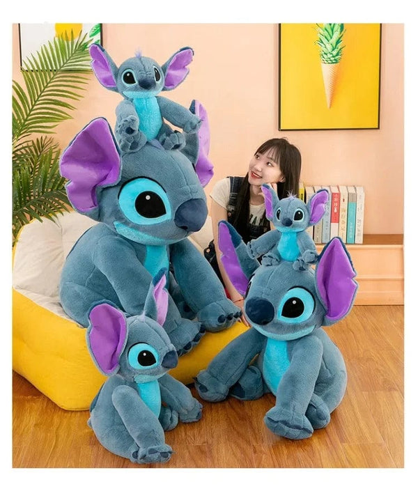 Planet Gates Disney Stitch Plush Toys Dolls Anime Stitch Sitting Stitch 45/60cm Cartoon Stuffed Doll Children's Comforting Pillow Kids Gifts