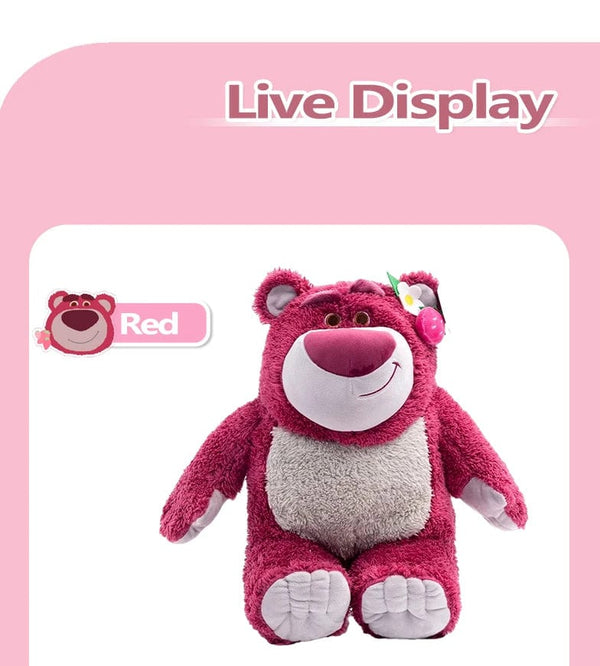 Planet Gates Disney Toy Story 4 Lotso Kawaii Strawberry Bear Stuffed Toys Cartoon&Cute The Bear Plush Dolls Birthday Gift For Kids Girlfriend