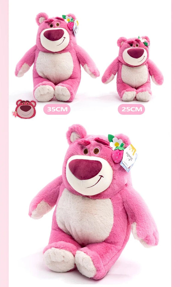 Planet Gates Disney Toy Story 4 Lotso Kawaii Strawberry Bear Stuffed Toys Cartoon&Cute The Bear Plush Dolls Birthday Gift For Kids Girlfriend