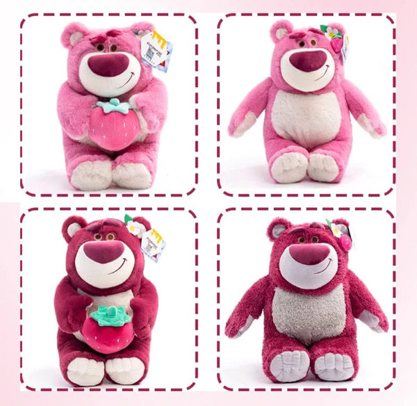 Planet Gates Disney Toy Story 4 Lotso Kawaii Strawberry Bear Stuffed Toys Cartoon&Cute The Bear Plush Dolls Birthday Gift For Kids Girlfriend