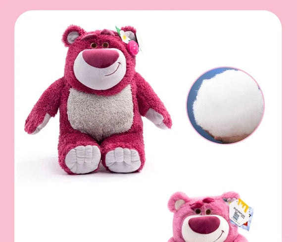 Planet Gates Disney Toy Story 4 Lotso Kawaii Strawberry Bear Stuffed Toys Cartoon&Cute The Bear Plush Dolls Birthday Gift For Kids Girlfriend