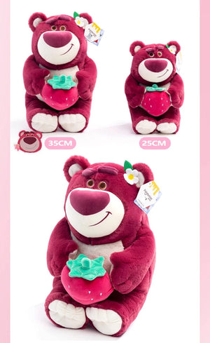 Planet Gates Disney Toy Story 4 Lotso Kawaii Strawberry Bear Stuffed Toys Cartoon&Cute The Bear Plush Dolls Birthday Gift For Kids Girlfriend