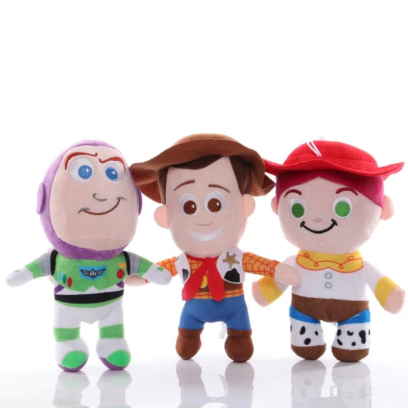 Planet Gates Disney Toy Story 4 Woody Jessie Buzz Lightyear Plush Toy Cartoon Anime Stuffed Woody Dolls Keychain Bag Pendant Kids Xmas Gifts