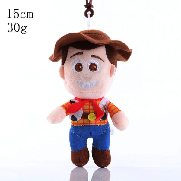 Planet Gates Disney Toy Story 4 Woody Jessie Buzz Lightyear Plush Toy Cartoon Anime Stuffed Woody Dolls Keychain Bag Pendant Kids Xmas Gifts