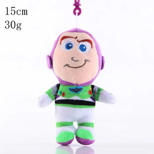 Planet Gates Disney Toy Story 4 Woody Jessie Buzz Lightyear Plush Toy Cartoon Anime Stuffed Woody Dolls Keychain Bag Pendant Kids Xmas Gifts