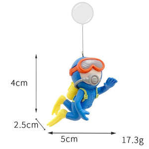 Planet Gates Diver / CHINA Suspended Aquarium Decorate Caerie Ornament Fish Tank Cartoon Sorceress Adornment Fishbowl Accessories Fish Farming Supplies