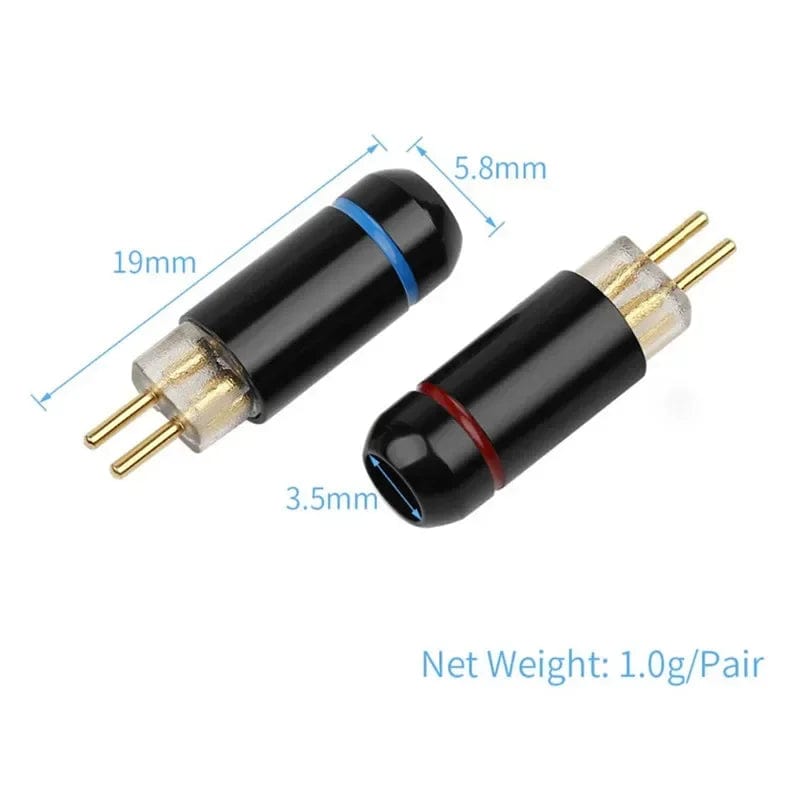Planet Gates DIY 2 Pin 0.78mm Plug Audio Connector Headphone Terminal For Soldering W4R UM3X UE18 JH16 ES3 Earphones Consumer Electronics