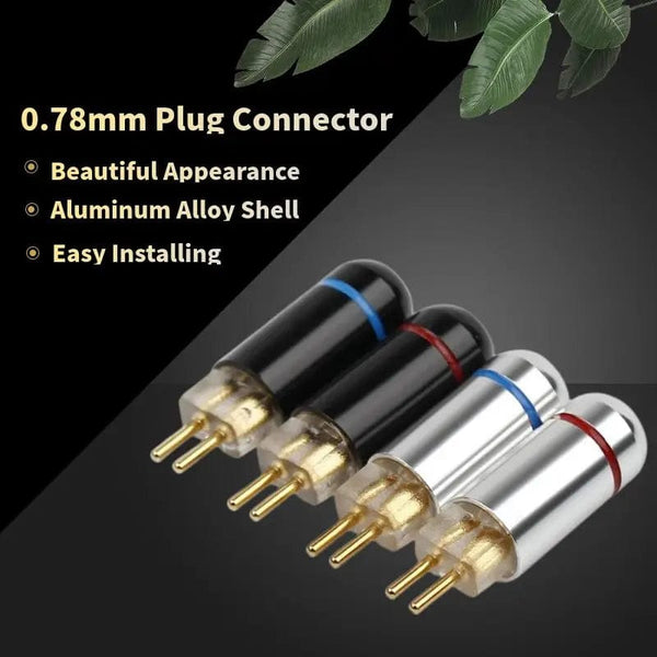 Planet Gates DIY 2 Pin 0.78mm Plug Audio Connector Headphone Terminal For Soldering W4R UM3X UE18 JH16 ES3 Earphones Consumer Electronics