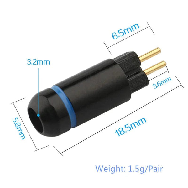 Planet Gates DIY 2 Pin 0.78mm Plug Audio Connector Headphone Terminal For Soldering W4R UM3X UE18 JH16 ES3 Earphones Consumer Electronics