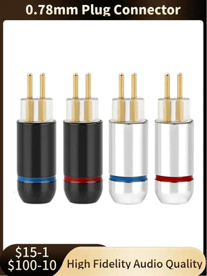 Planet Gates DIY 2 Pin 0.78mm Plug Audio Connector Headphone Terminal For Soldering W4R UM3X UE18 JH16 ES3 Earphones Consumer Electronics