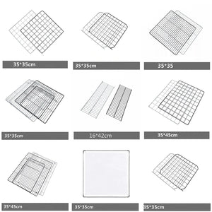 Planet Gates DIY Animal Cage Foldable Pet Dogs Playpen Crate Fence Puppy Kennel House Exercise Training Cage Puppy Kitten Space Dog Supplie