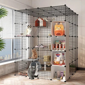 Planet Gates DIY Animal Cage Foldable Pet Dogs Playpen Crate Fence Puppy Kennel House Exercise Training Cage Puppy Kitten Space Dog Supplie