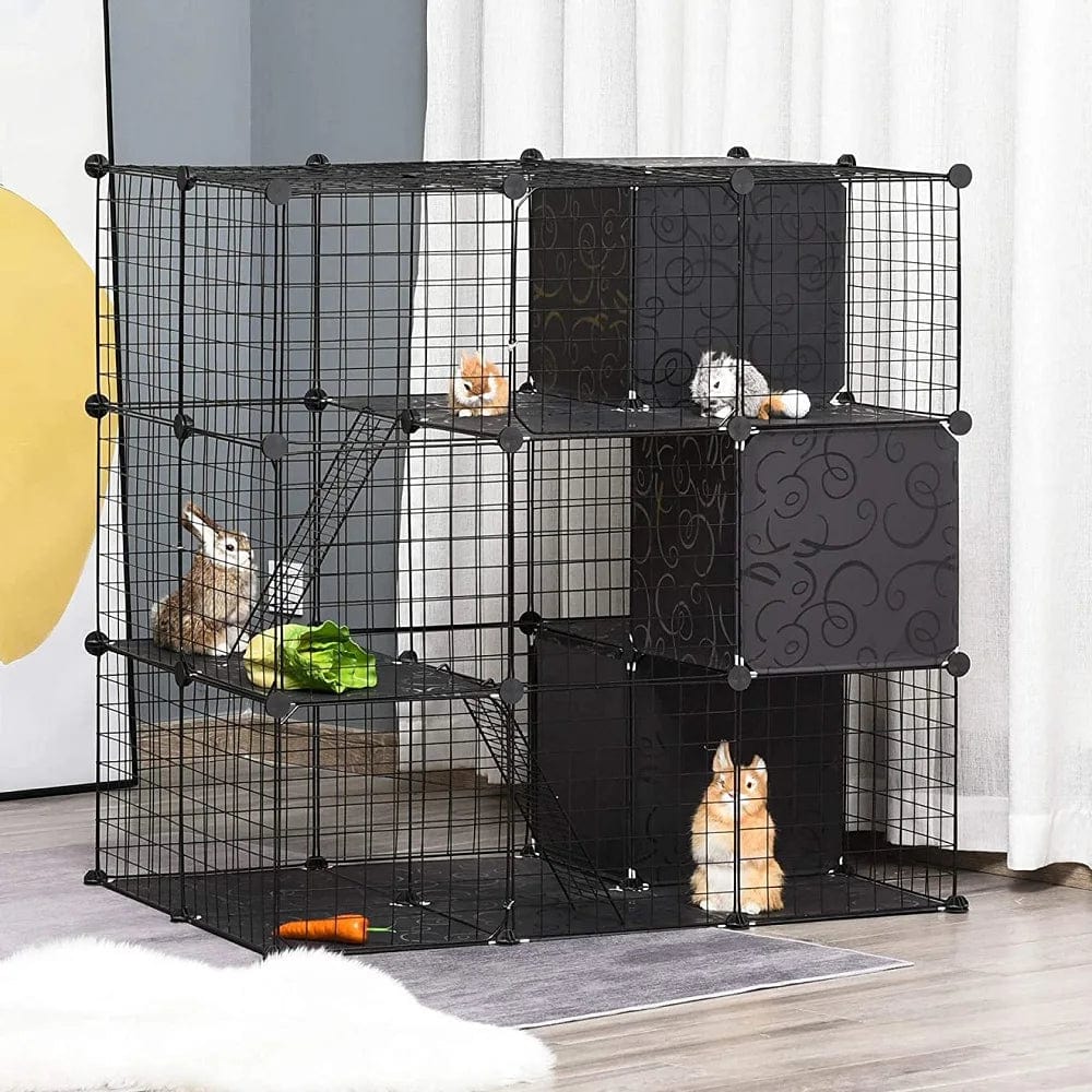 Planet Gates DIY  Dog Fences Animal Cat Crate Cave Pet Playpen Multi-functional Sleeping Playing Kennel Rabbits Guinea Pig Cage Dog House