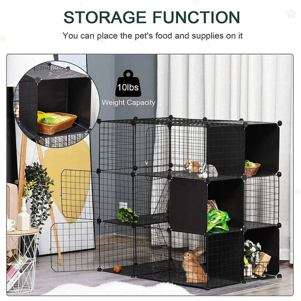 Planet Gates DIY  Dog Fences Animal Cat Crate Cave Pet Playpen Multi-functional Sleeping Playing Kennel Rabbits Guinea Pig Cage Dog House