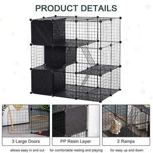Planet Gates DIY  Dog Fences Animal Cat Crate Cave Pet Playpen Multi-functional Sleeping Playing Kennel Rabbits Guinea Pig Cage Dog House