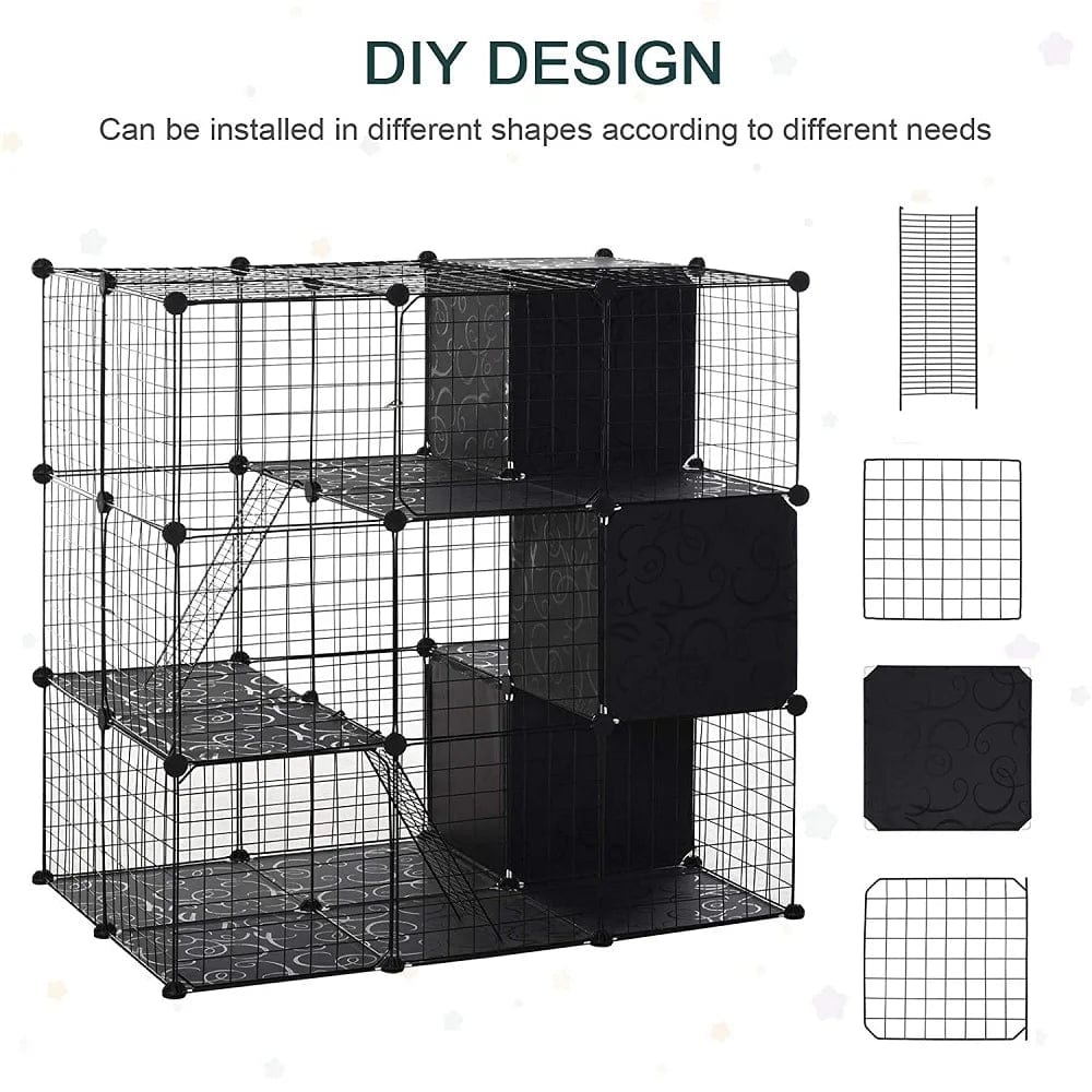 Planet Gates DIY  Dog Fences Animal Cat Crate Cave Pet Playpen Multi-functional Sleeping Playing Kennel Rabbits Guinea Pig Cage Dog House