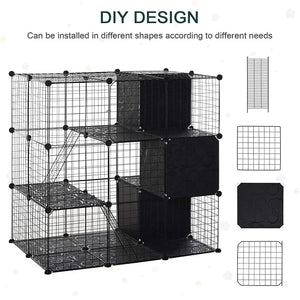 Planet Gates DIY  Dog Fences Animal Cat Crate Cave Pet Playpen Multi-functional Sleeping Playing Kennel Rabbits Guinea Pig Cage Dog House