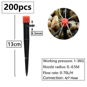 Planet Gates DIY Drip Irrigation System Automatic Watering Kit Irrigation Timer Garden Hose Adjustable Dripper Garden Tool Set