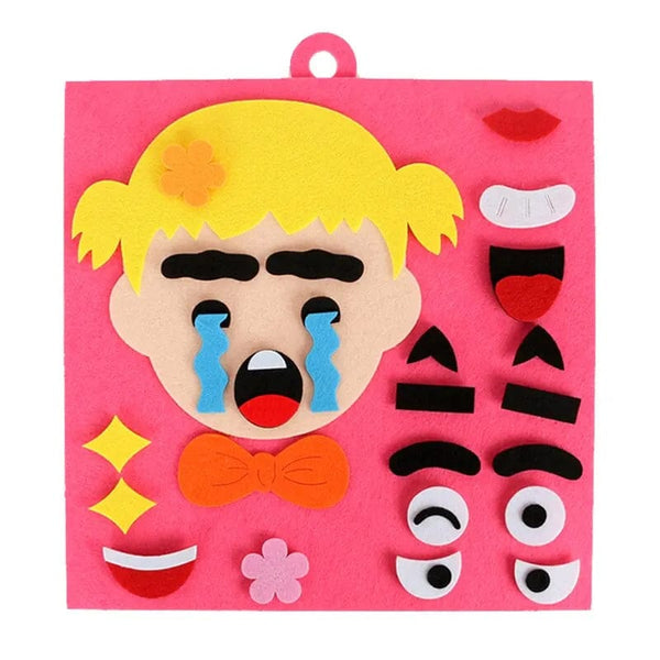 Planet Gates DIY Emotion Change Puzzle Toys Creative Facial Expression Kids Learning Educational Toys For Children Funny Set Fun Gift