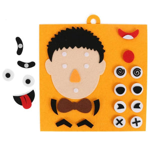 Planet Gates DIY Emotion Change Puzzle Toys Creative Facial Expression Kids Learning Educational Toys For Children Funny Set Fun Gift