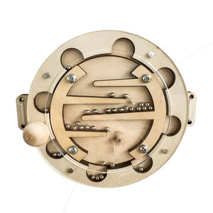 Planet Gates DIY Montessori Busy Board Wooden Accessories Hand Pulled Wheel Gear Drum Car Board Castle Early Educational Toy For Childre Gift