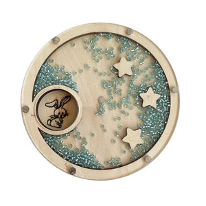 Planet Gates DIY Montessori Busy Board Wooden Accessories Hand Pulled Wheel Gear Drum Car Board Castle Early Educational Toy For Childre Gift