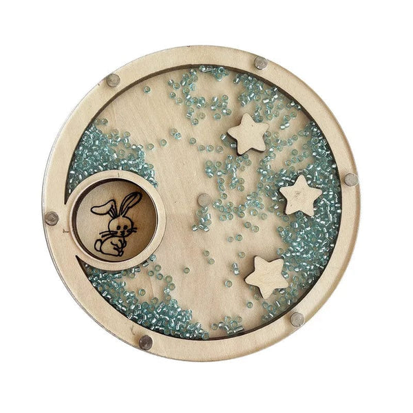 Planet Gates DIY Montessori Busy Board Wooden Accessories Hand Pulled Wheel Gear Drum Car Board Castle Early Educational Toy For Childre Gift