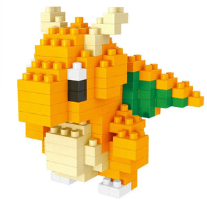 Planet Gates DIY Pokemon Blocks Small Cartoon Mini Building Block Pikachu Charizard Eevee Mewtwo Anime Assemble Action Model Dolls Toys