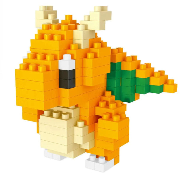 Planet Gates DIY Pokemon Blocks Small Cartoon Mini Building Block Pikachu Charizard Eevee Mewtwo Anime Assemble Action Model Dolls Toys