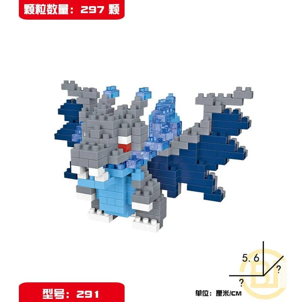 Planet Gates DIY Pokemon Blocks Small Cartoon Mini Building Block Pikachu Charizard Eevee Mewtwo Anime Assemble Action Model Dolls Toys