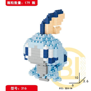 Planet Gates DIY Pokemon Blocks Small Cartoon Mini Building Block Pikachu Charizard Eevee Mewtwo Anime Assemble Action Model Dolls Toys