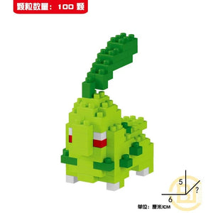 Planet Gates DIY Pokemon Blocks Small Cartoon Mini Building Block Pikachu Charizard Eevee Mewtwo Anime Assemble Action Model Dolls Toys